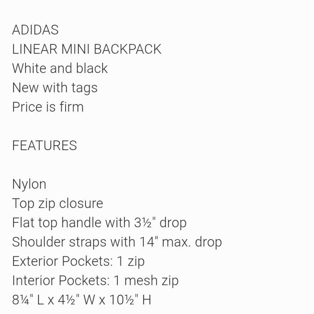 Adidas Linear Mini‎ Backpack - Picture 5 of 10